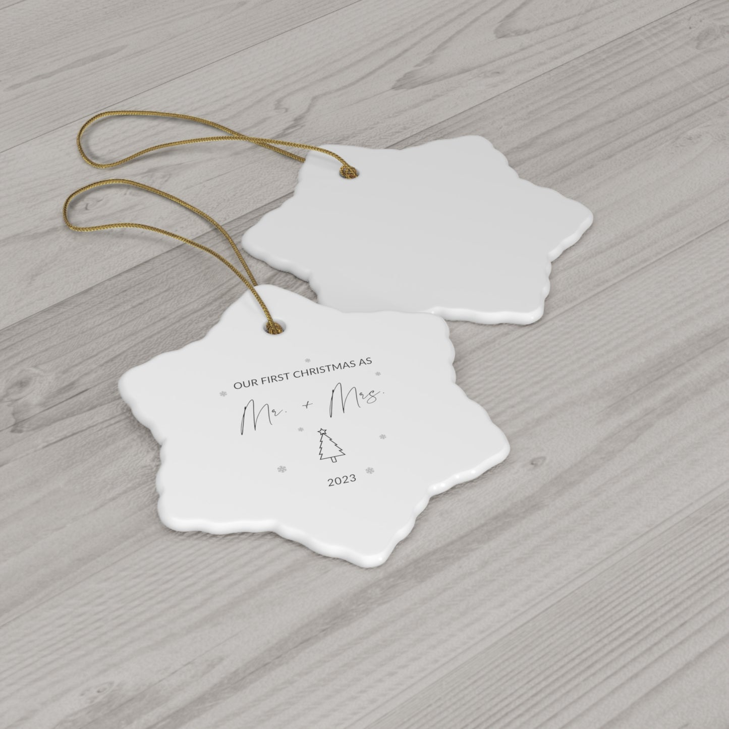 Ceramic Ornament, 4 Shapes
