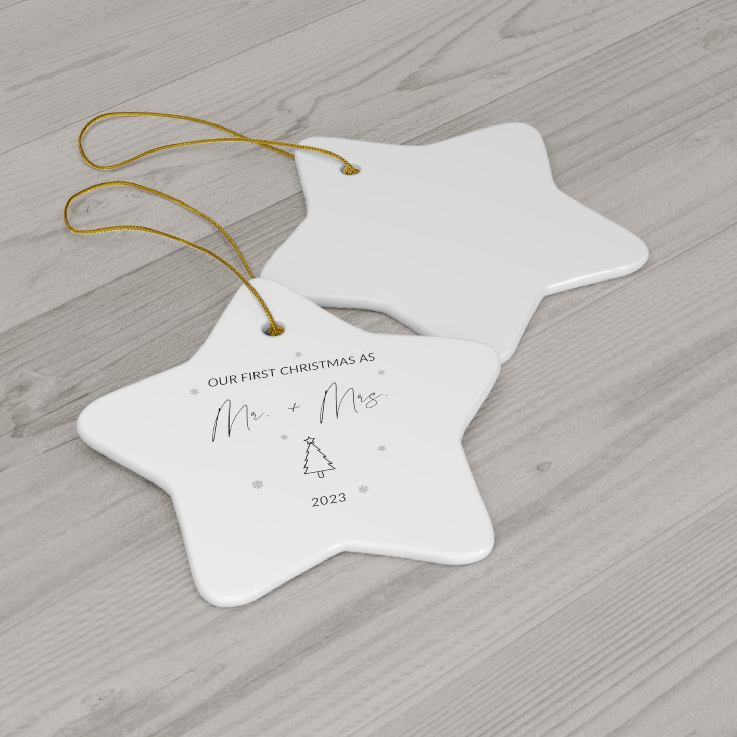 Ceramic Ornament, 4 Shapes