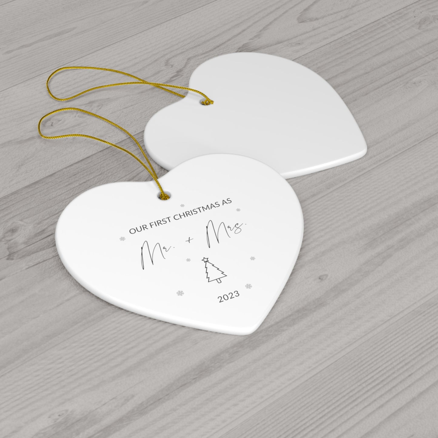 Ceramic Ornament, 4 Shapes