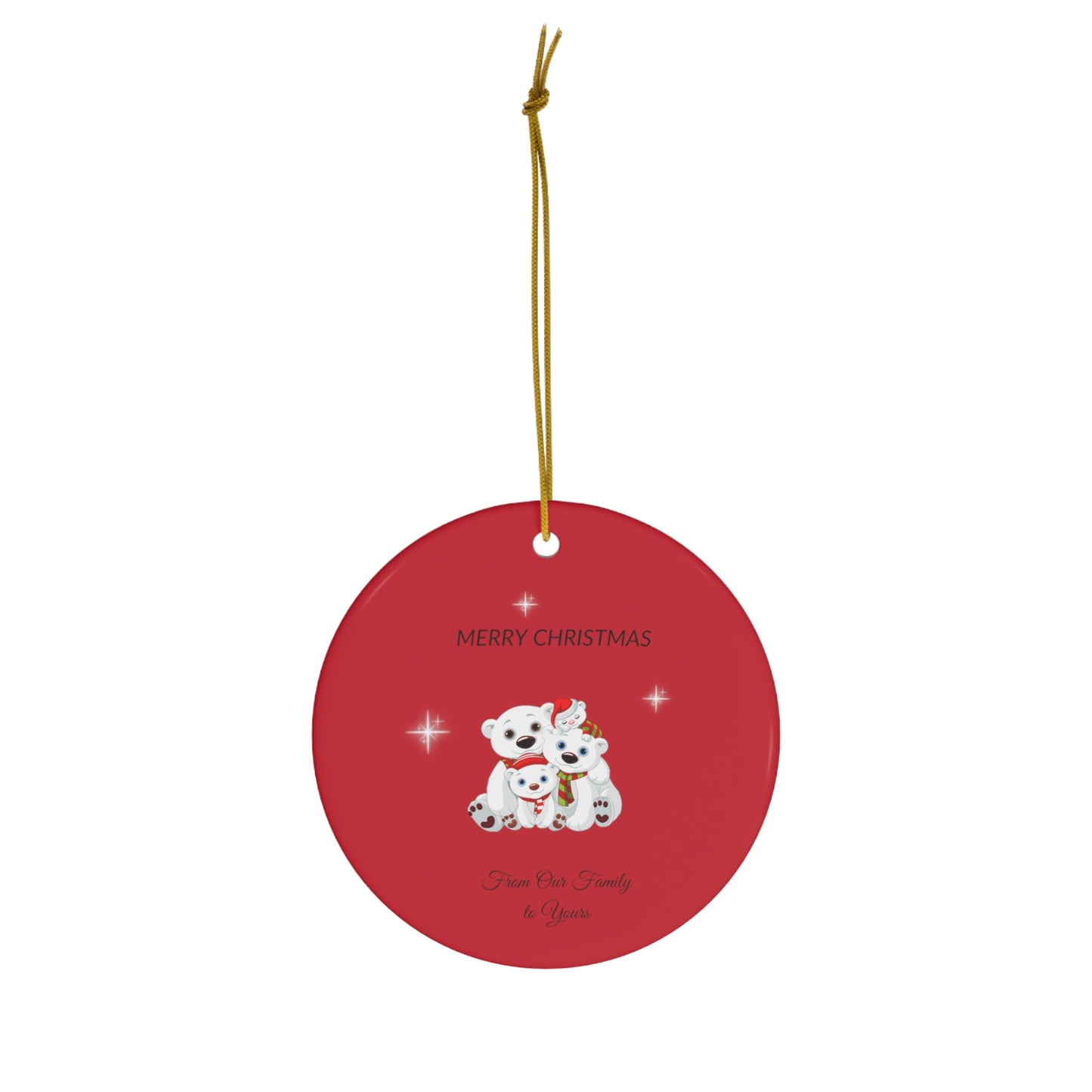 Ceramic Ornament, 4 Shapes