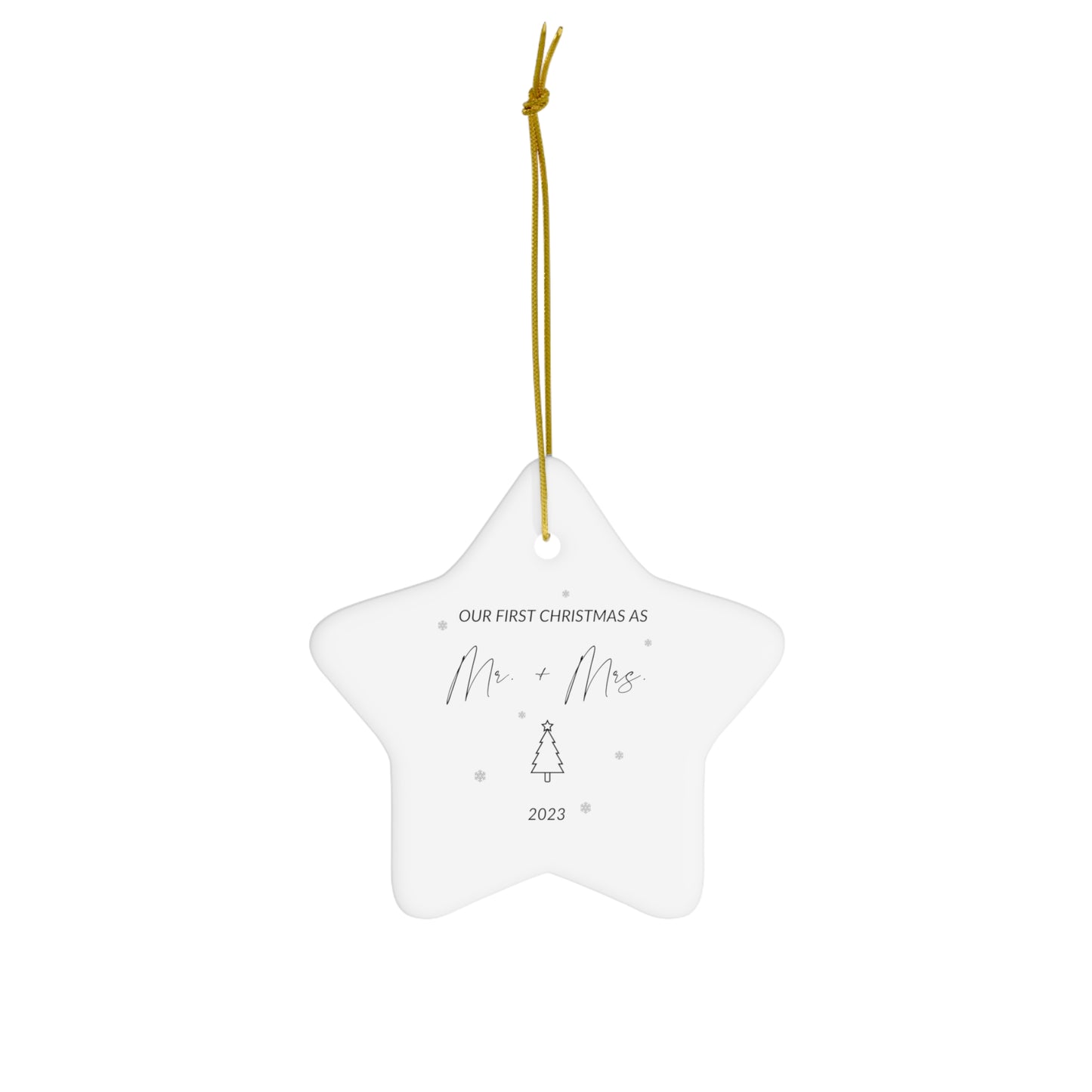 Ceramic Ornament, 4 Shapes