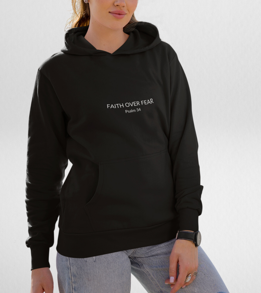 Faith Over Fear Sweatshirt - Black