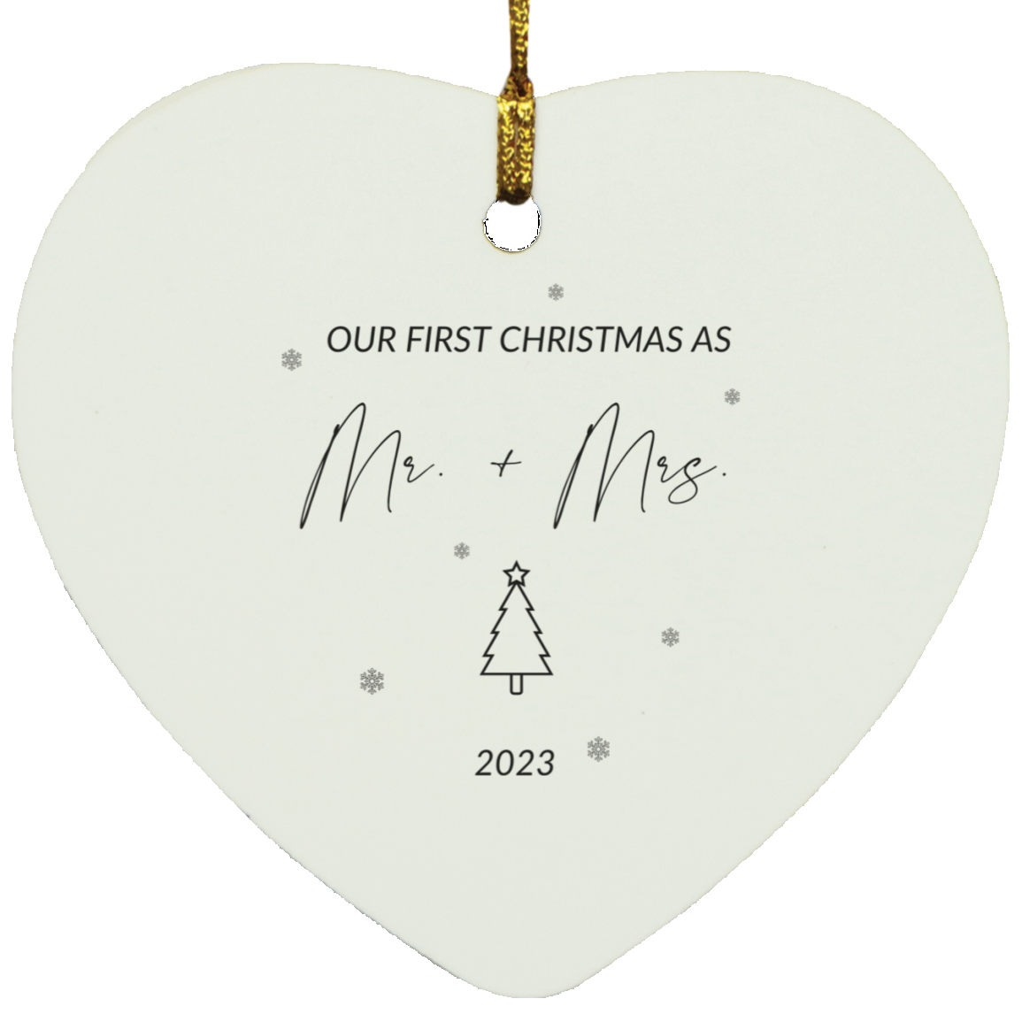 First Christmas Heart Ornament