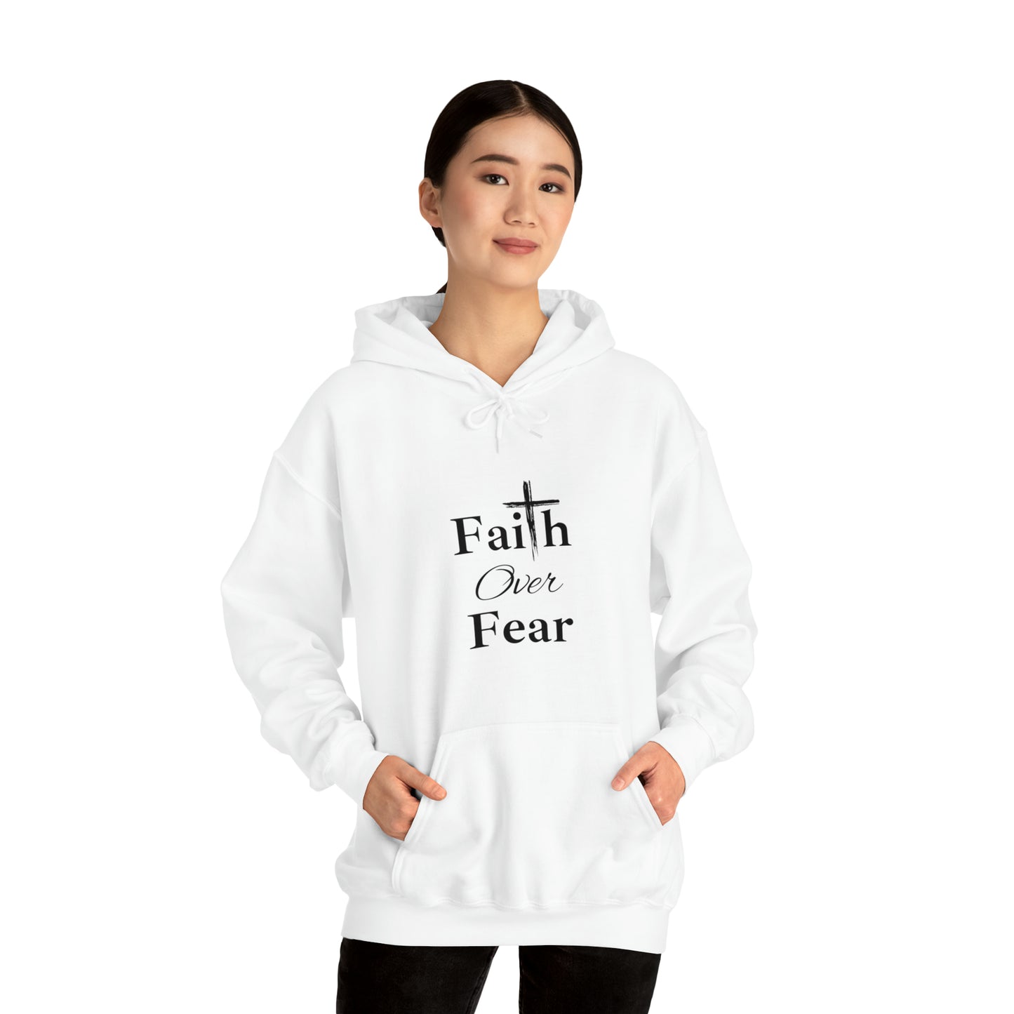 Faith over Fear - Unisex Heavy Blend™ Hooded Sweatshirt
