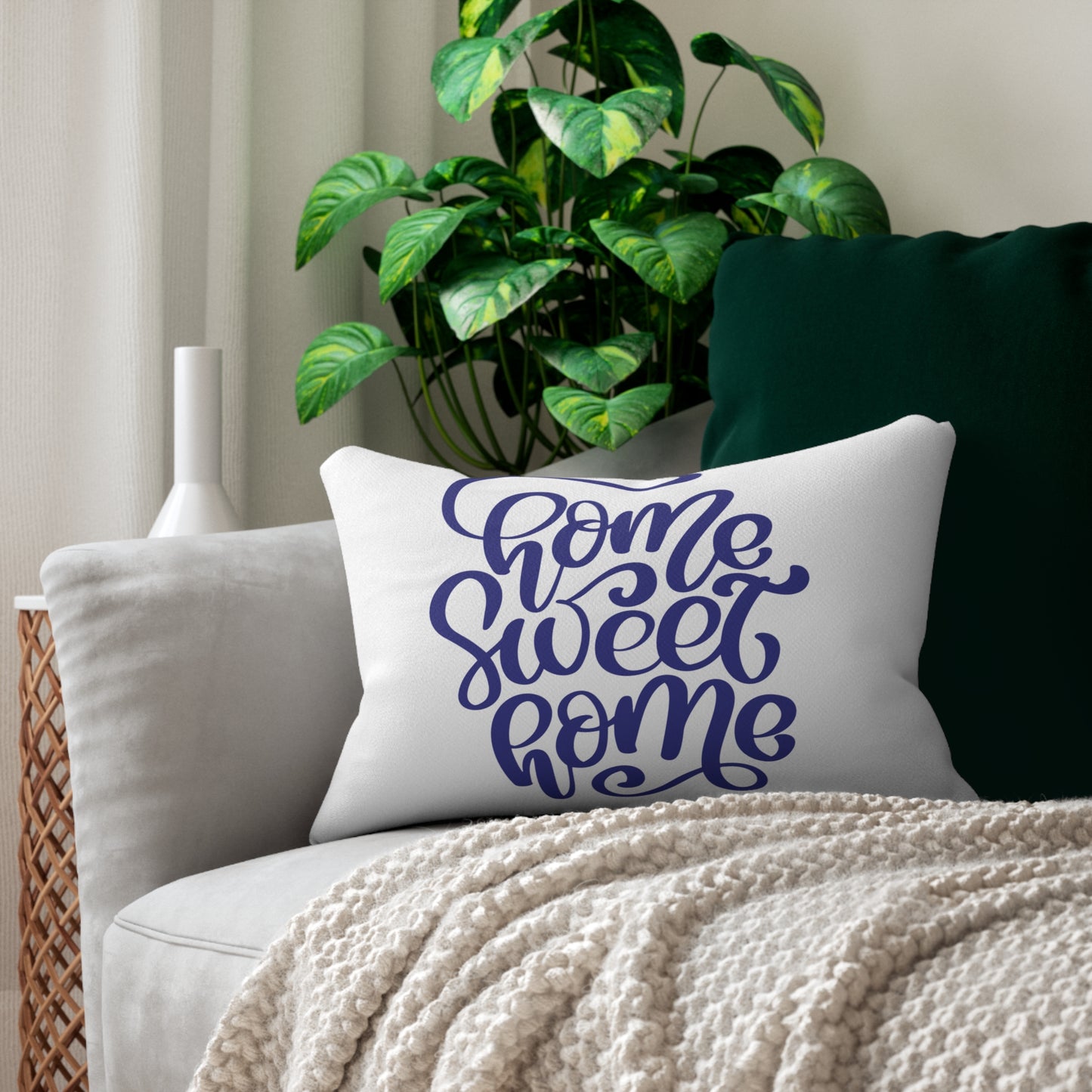 Spun Polyester Lumbar Pillow