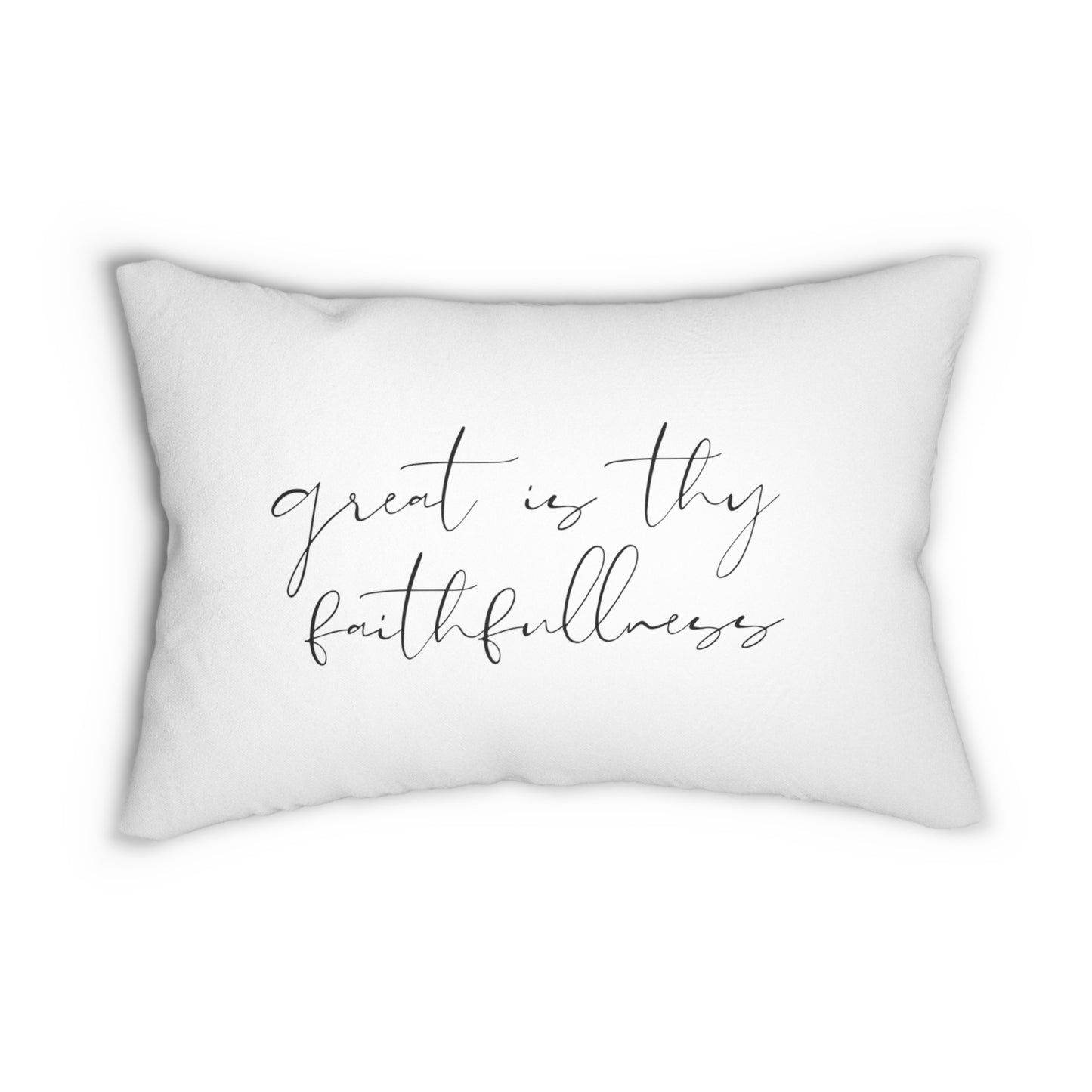 Great is thy faithfulness - Spun Polyester Lumbar Pillow