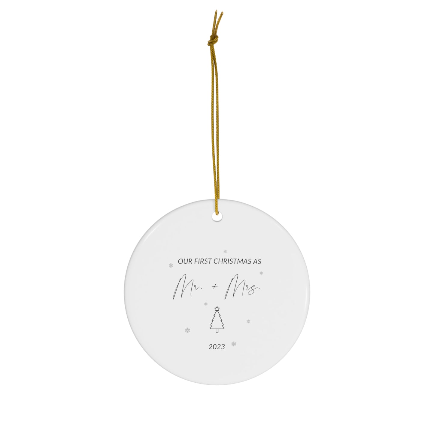 Ceramic Ornament, 4 Shapes