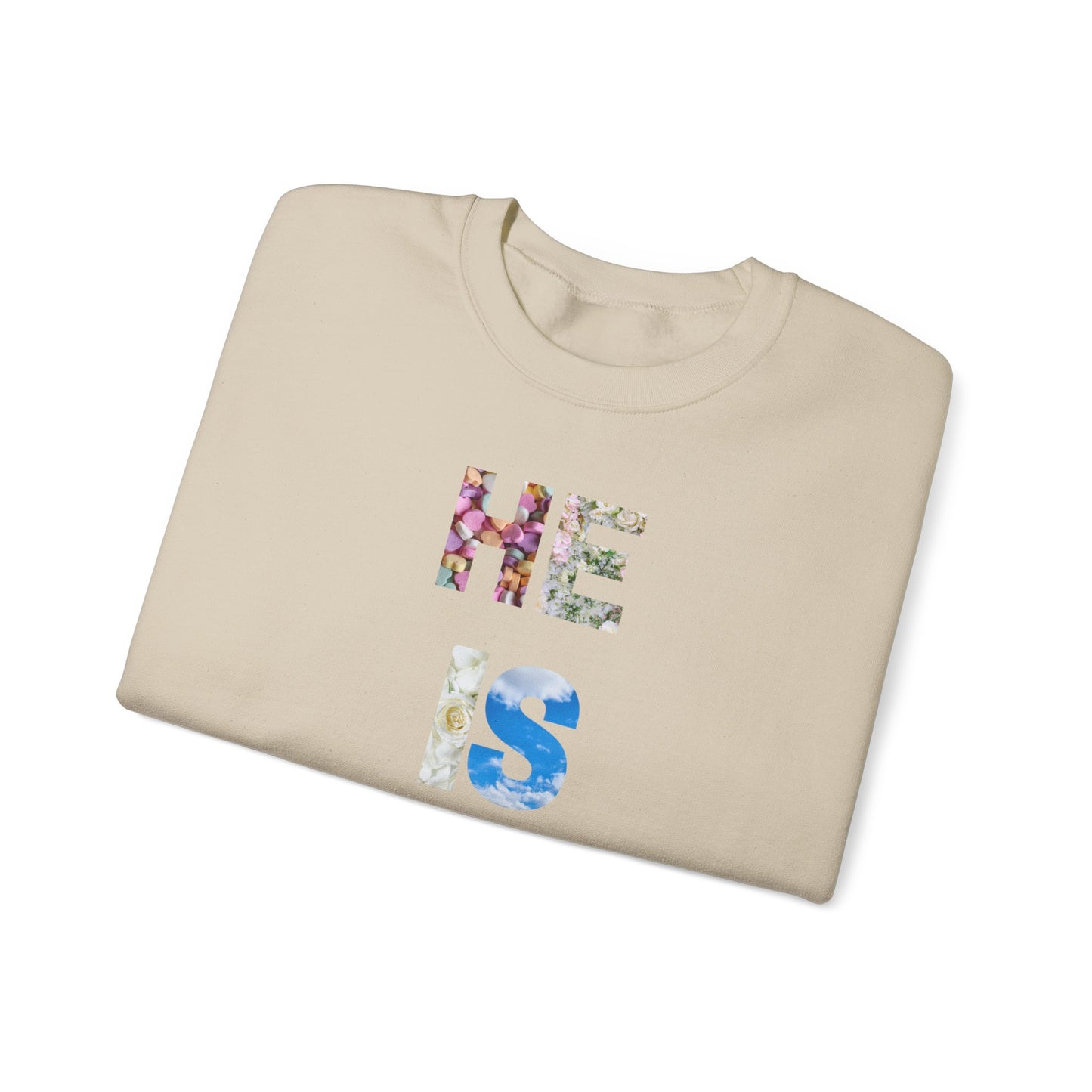 He is Risen Images Crewneck Sweatshirt