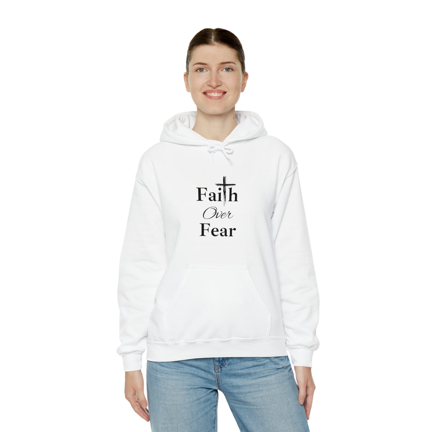 Faith over Fear - Unisex Heavy Blend™ Hooded Sweatshirt
