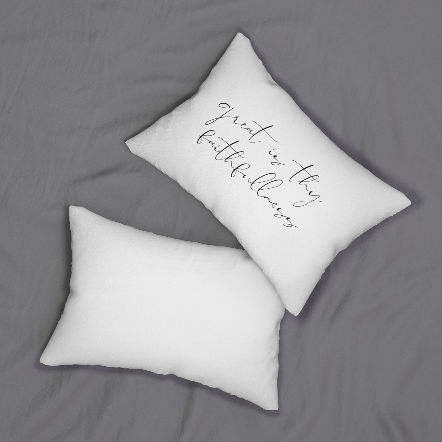Great is thy faithfulness - Spun Polyester Lumbar Pillow