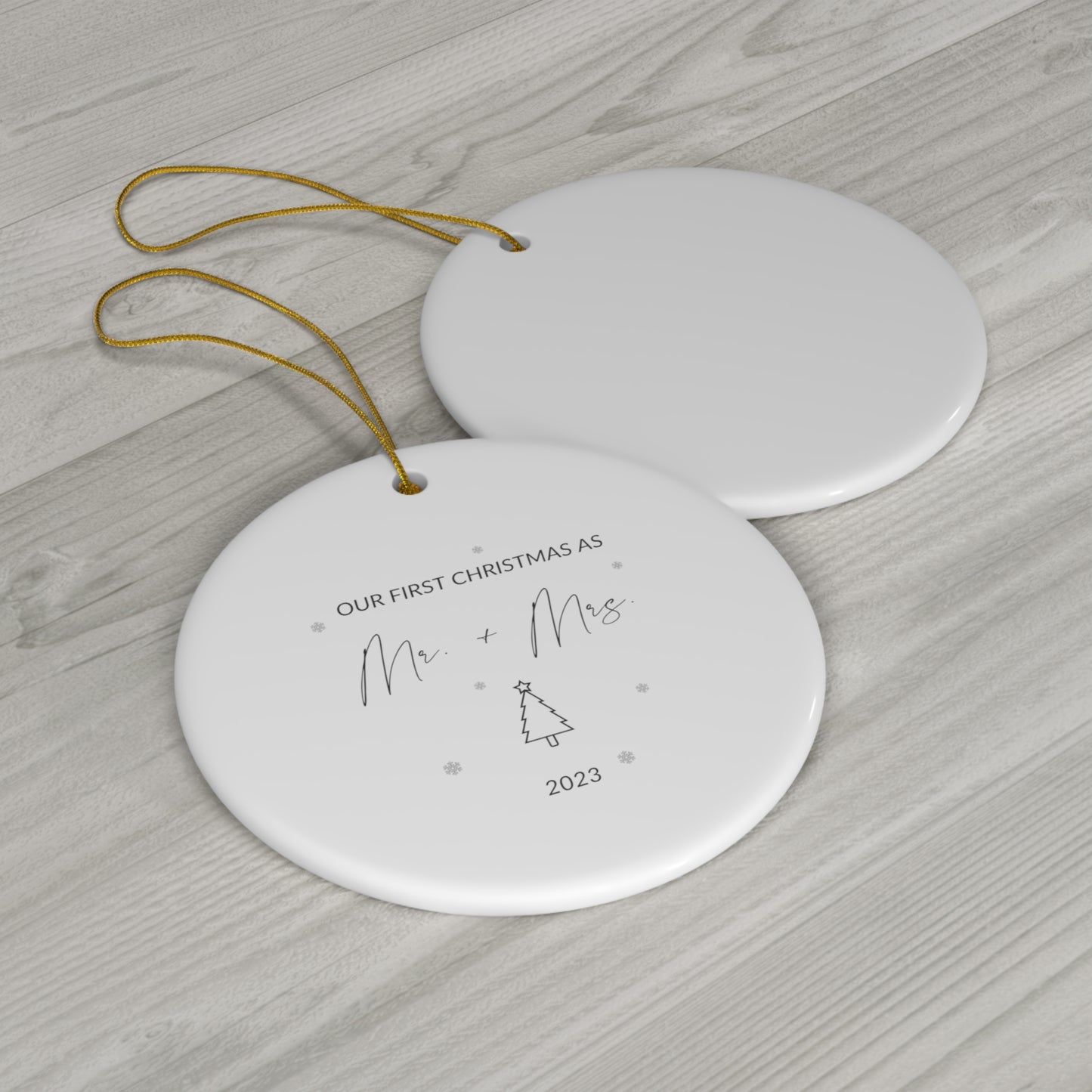 Ceramic Ornament, 4 Shapes