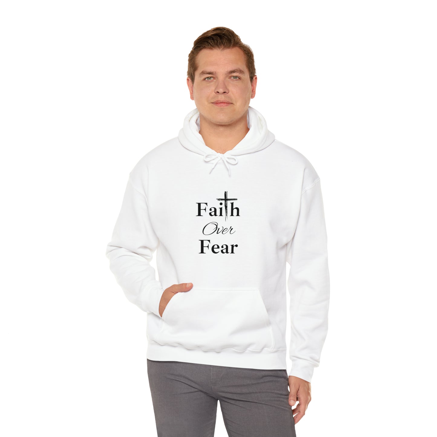 Faith over Fear - Unisex Heavy Blend™ Hooded Sweatshirt