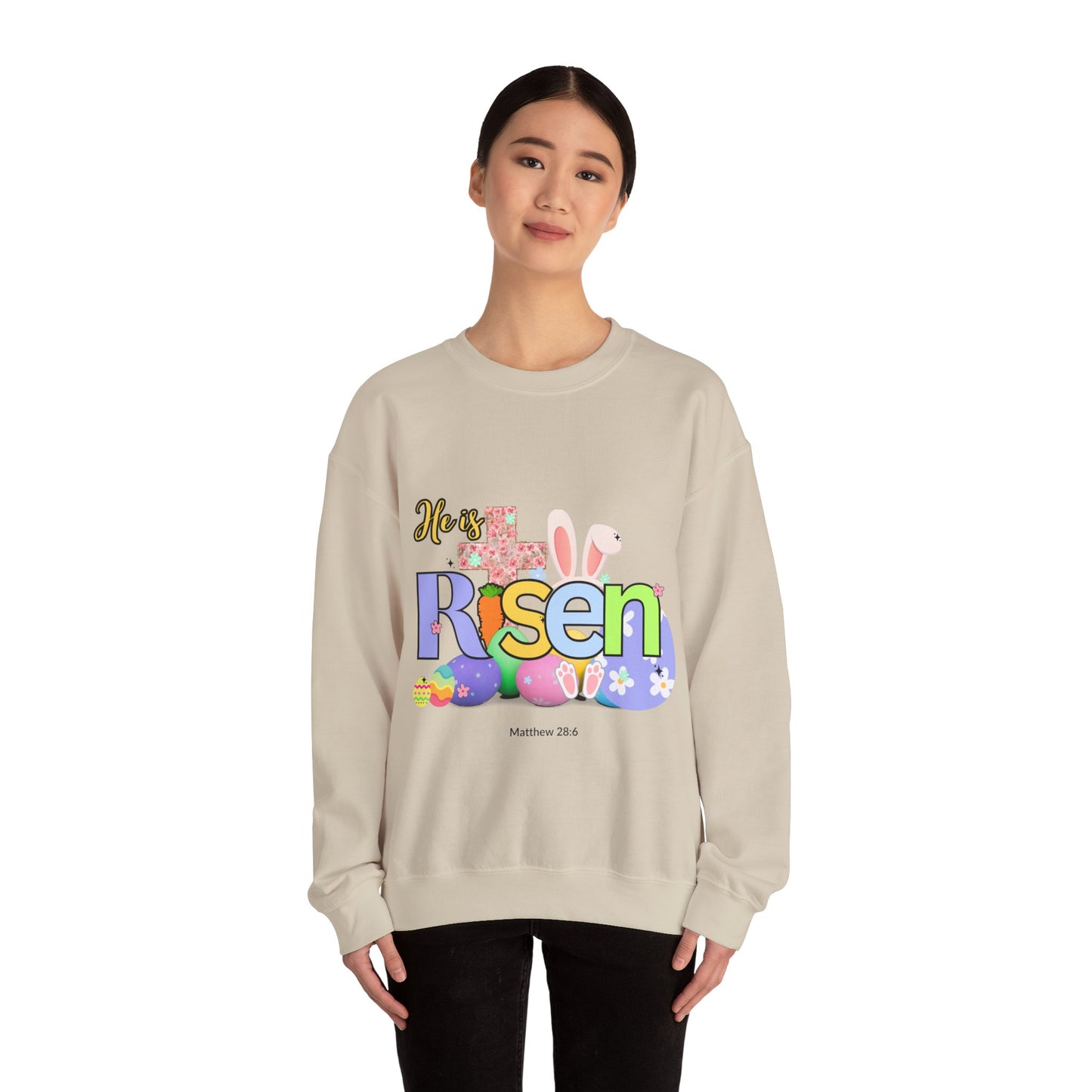 He is Risen Crewneck Sweatshirt