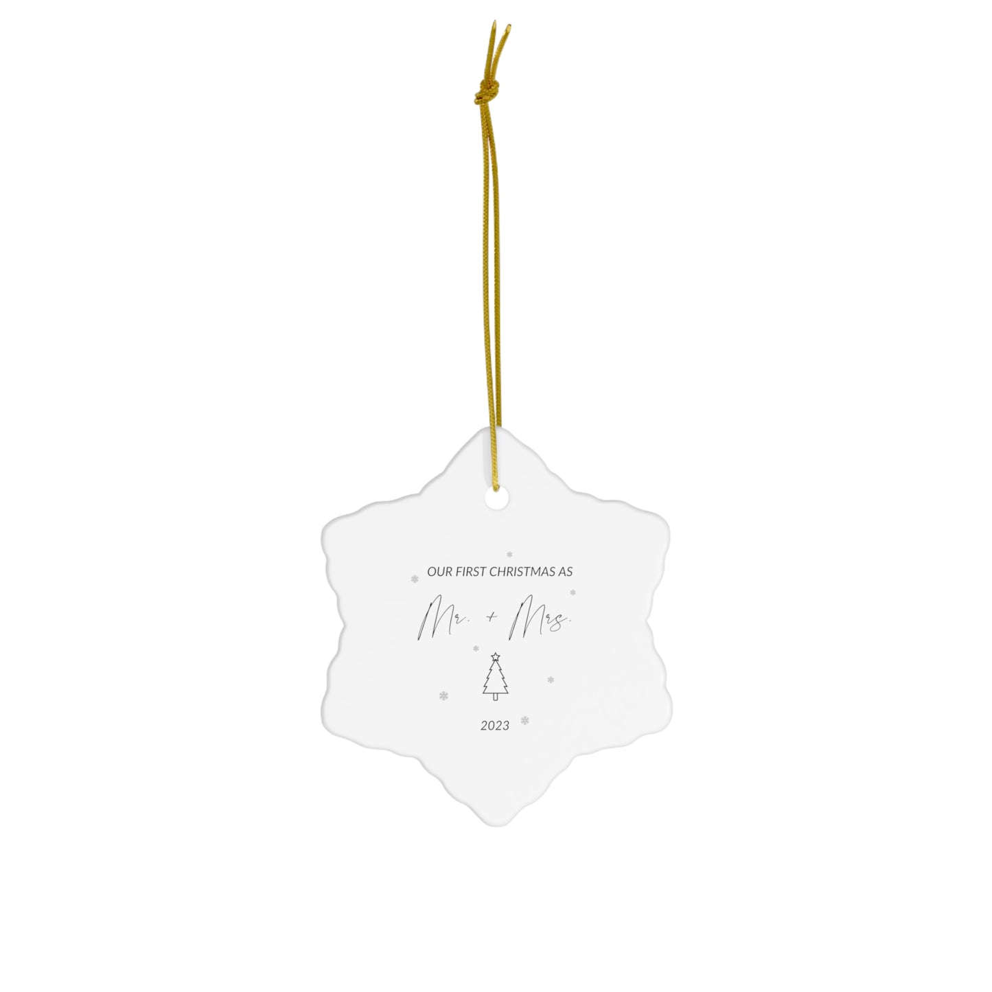Ceramic Ornament, 4 Shapes