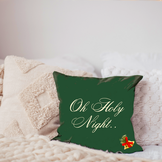 Oh Holy Night - Spun Polyester Square Pillow