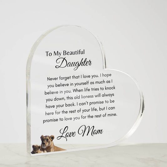 To my Daughter - Love Mom