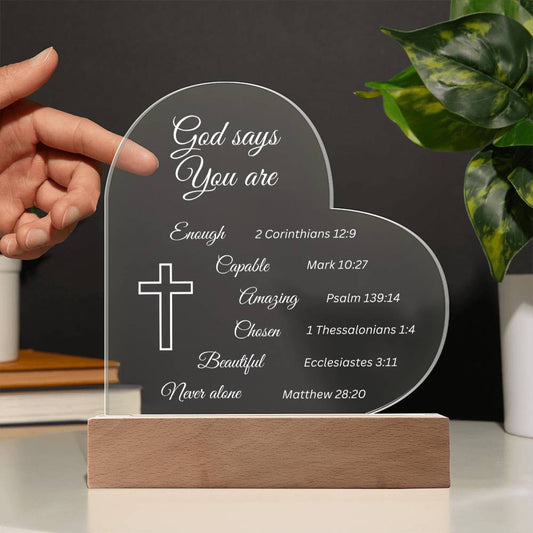 God says you are